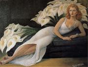 Diego Rivera Portrait of Natasha oil